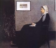 James Abbott McNeil Whistler, Arrangement in Grey and Black Nr.1 or Portrait of the Artist-s Mother